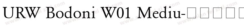 URW Bodoni W01 Mediu字体转换
